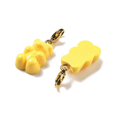 Bear Resin Pendant Decorations STAS-M092-01G-02-1