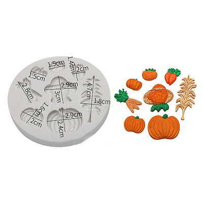 DIY Autumn Ornament Food Grade Silicone Molds LS-DIY-G054-B02-1