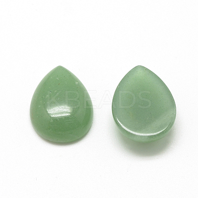 Natural Green Aventurine Cabochons X-G-R417-10x14-43-1