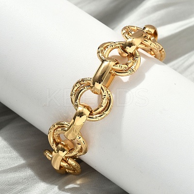 304 Stainless Steel Rolo Chain Bracelets for Women BJEW-S176-01G-C-1