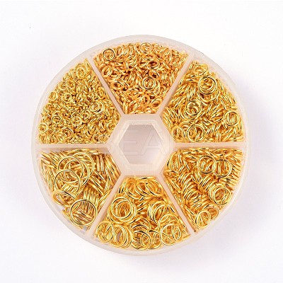 1 Box Brass Open Jump Rings KK-X0068-G-B-1