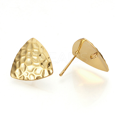 Brass Ear Stud Findings KK-S336-21G-1