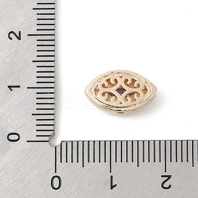 Brass Micro Pave Cubic Zirconia Beads KK-K297-27G-01-1