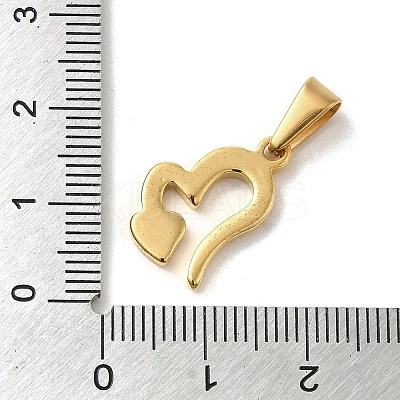 PVD Vacuum Plating 304 Stainless Steel Pendants STAS-B053-13G-1