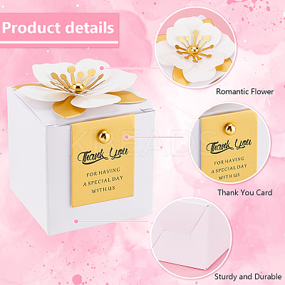 Folding Square Paper Candy Boxes CBOX-WH0001-E01-1