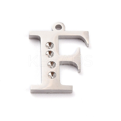Non-Tarnish 304 Stainless Steel Pendant Rhinestone Settings STAS-F267-09F-P-1