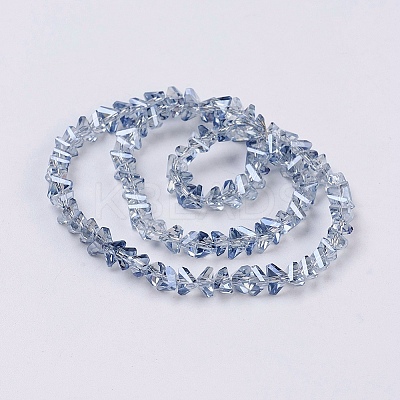 Electroplate Glass Beads Strands EGLA-J145-6mm-PL02-1