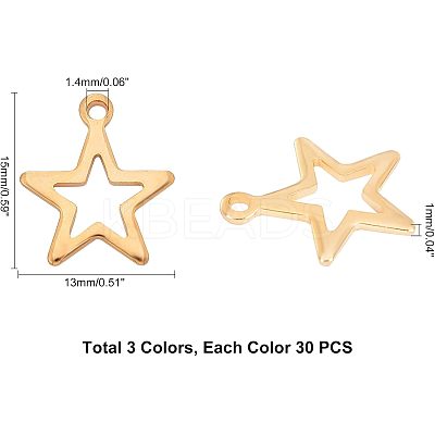 304 Stainless Steel Pendants STAS-UN0017-17-1