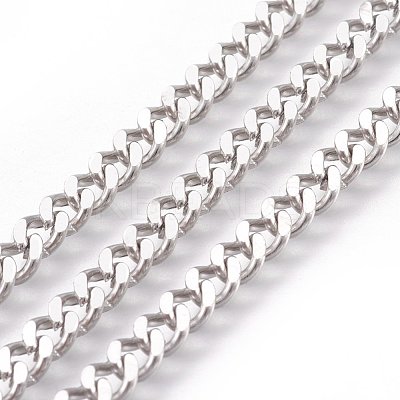 Tarnish Resistant 304 Stainless Steel Twisted Chains Curb Chain CHS-R001-1.2mm-1