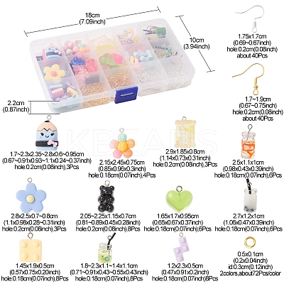 DIY Cartoon Earring Making Kit DIY-FS0004-87-1