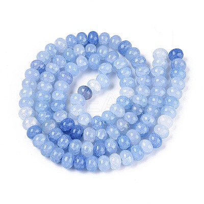 Baking Paint Crackle Glass Beads Strands DGLA-N020-01A-05-1