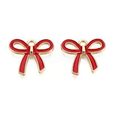 Light Gold Plated Alloy Pendants ENAM-T009-40B-1