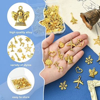 20 Styles Tibetan Style Alloy Pendants FIND-FS0002-73-1
