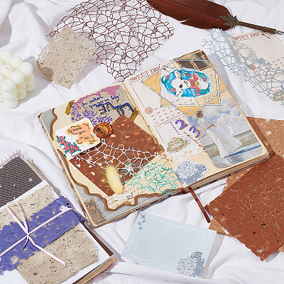 Creative Mixed Special Material Textured Paper DIY-WH0504-01-1