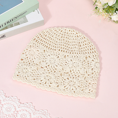 Acrylic Fiber Hand Woven Hat AJEW-WH20019-51-1