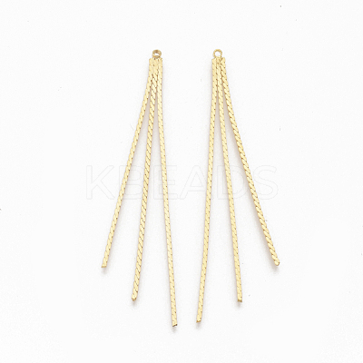 Brass Chain Tassel Big Pendants X-KK-Q762-002G-NF-1
