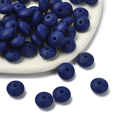 100Pcs Food Grade Eco-Friendly Silicone Beads SIL-YW0001-84B-1