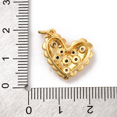 Brass Micro Pave Cubic Zirconia Pendants KK-U033-14G-02-1