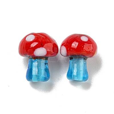 Handmade Lampwork Beads Strands LAMP-N025-03H-1