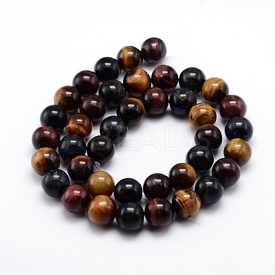 Natural Gemstone Round Bead Strands G-J303-13-6mm-1