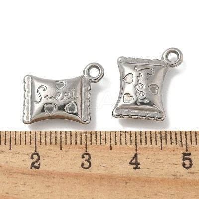 Anti-Tarnish 304 Stainless Steel Pendants STAS-Q334-05P-1