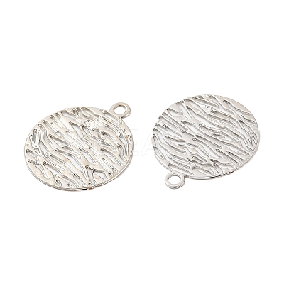 Long-Lasting Plated Brass Filigree Charms KK-K336-24P-1