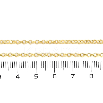 Brass Double Link Chains Necklaces for Women NJEW-D302-37G-1