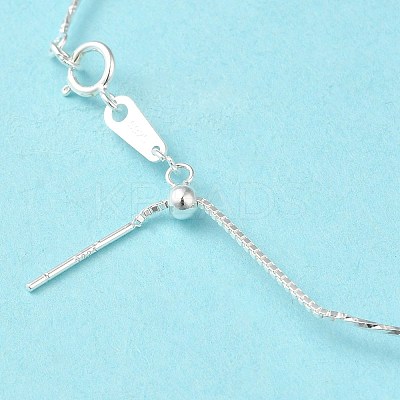 925 Sterling Silver Twisted Bracelets LS-BJEW-G680-01S-1