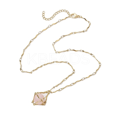 3Pcs 3 Sizes 304 Stainless Steel Wavy Bar Link Chain Macrame Pouch Necklace Making NJEW-JN05064-1