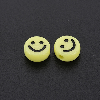Opaque Acrylic Beads MACR-N008-55-B01-1