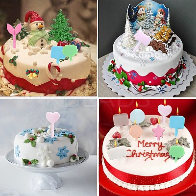 2Pcs DIY Cake Topper Food Grade Silicone Molds DIY-CJ0002-14-1