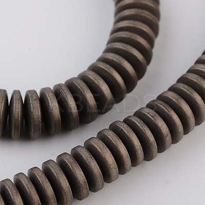 Electroplate Non-magnetic Synthetic Hematite Beads Strands G-L436-04B-1