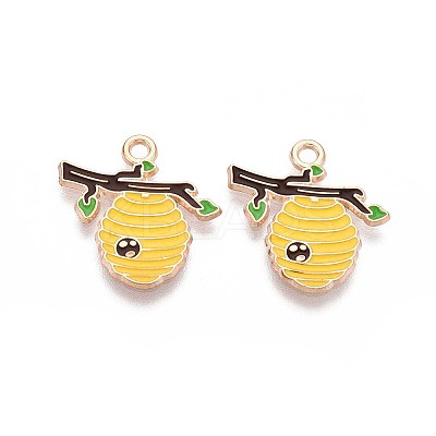 Alloy Enamel Pendants ENAM-T022-61A-1