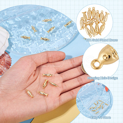 12Pcs Brass Charms KK-TA0002-56-1