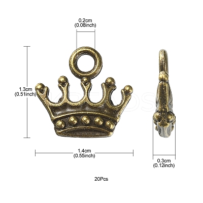 Zinc Alloy Charms PALLOY-YW0001-13AB-RS-1