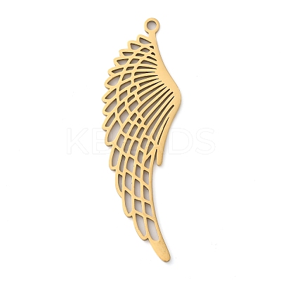 304 Stainless Steel Big Pendants STAS-R116-05G-1