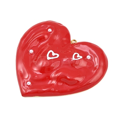 304 Stainless Steel Enamel Big Pendants STAS-K314-01A-G-1