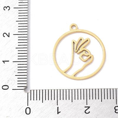 304 Stainless Steel Pendants STAS-Z131-01D-G-1