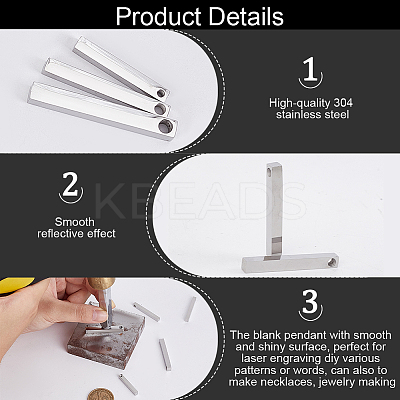 15Pcs 3 Styles 304 Stainless Steel Polished Pendant FIND-PH0020-86-1