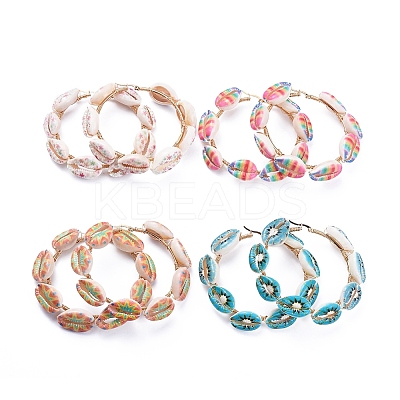 304 Stainless Steel Hoop Earrings EJEW-JE04102-1
