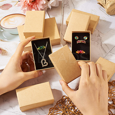 Rectangle Cardboard Paper Jewelry Box LS-CON-TAC0015-01C-1