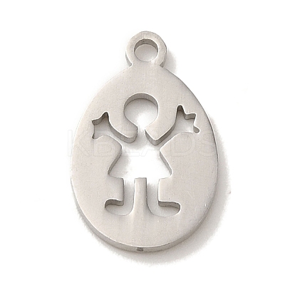 Non-Tarnish 201 Stainless Steel Pendants STAS-E217-16P-1