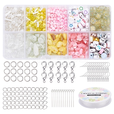 Natural Stone Chip Beads DIY Jewelry Set Making Kit DIY-YW0004-70C-1