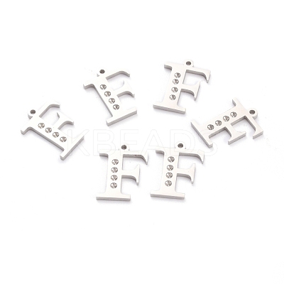 Non-Tarnish 304 Stainless Steel Pendant Rhinestone Settings STAS-F267-09F-P-1