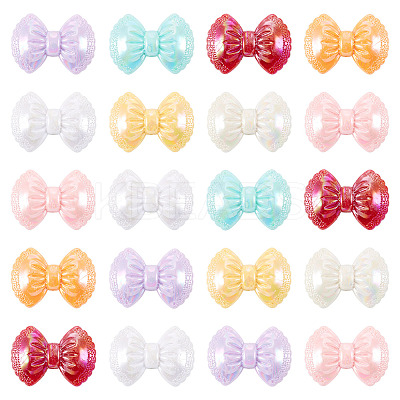 23Pcs Opaque Acrylic Beads OACR-TA0003-73-1