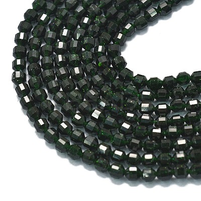 Synthetic Green Goldstone Beads Strands G-A260-A17-01-1
