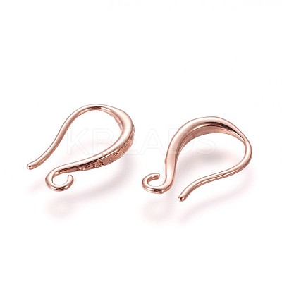 Brass Earring Hooks KK-L177-34RG-1