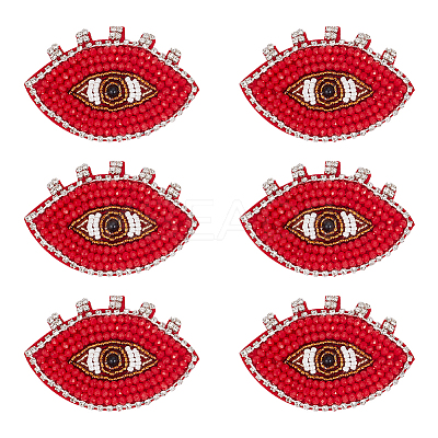 Evil Eye Shape Appliques DIY-WH0401-29-1