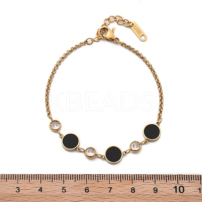 Ion Plating(IP) 304 Stainless Steel Link Bracelets BJEW-P345-10G-03-1