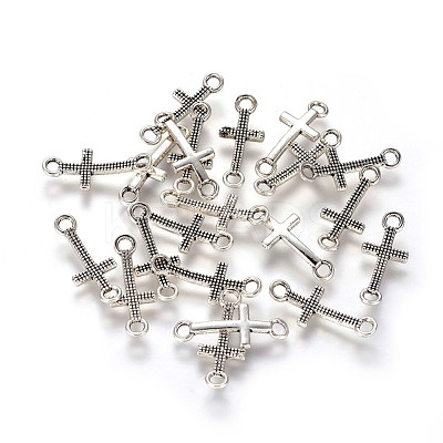 Tibetan Style Alloy Links connectors X-TIBE-Q066-07AS-RS-1